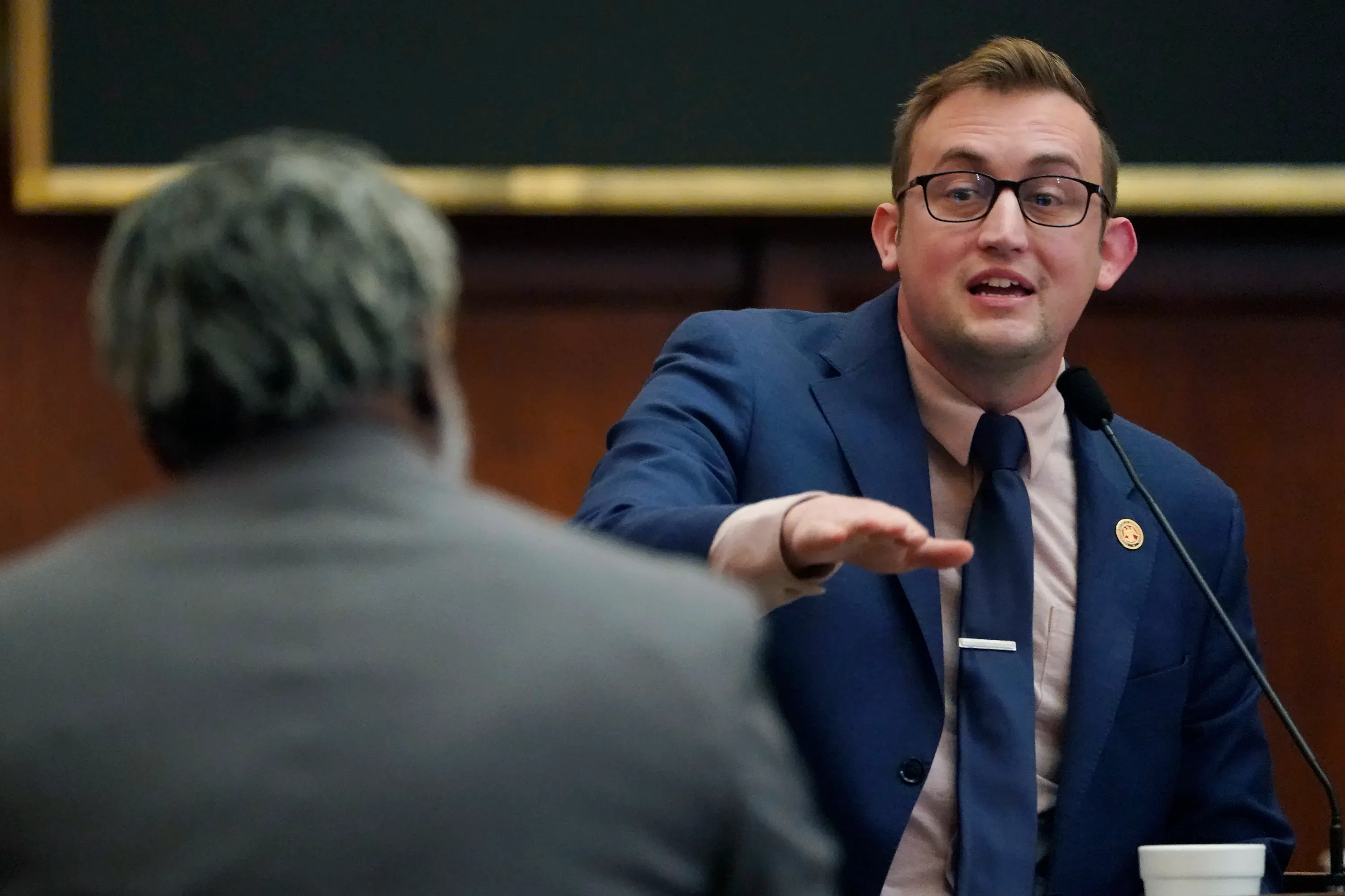 Jansen Owen on the floor of the Mississippi House of Representatives